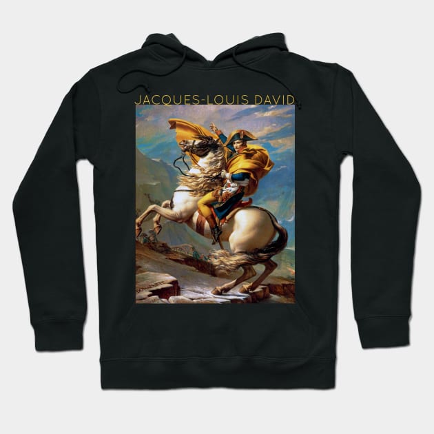 Jacques-Louis David - Napoleon Crossing the Alps Hoodie by TwistedCity
